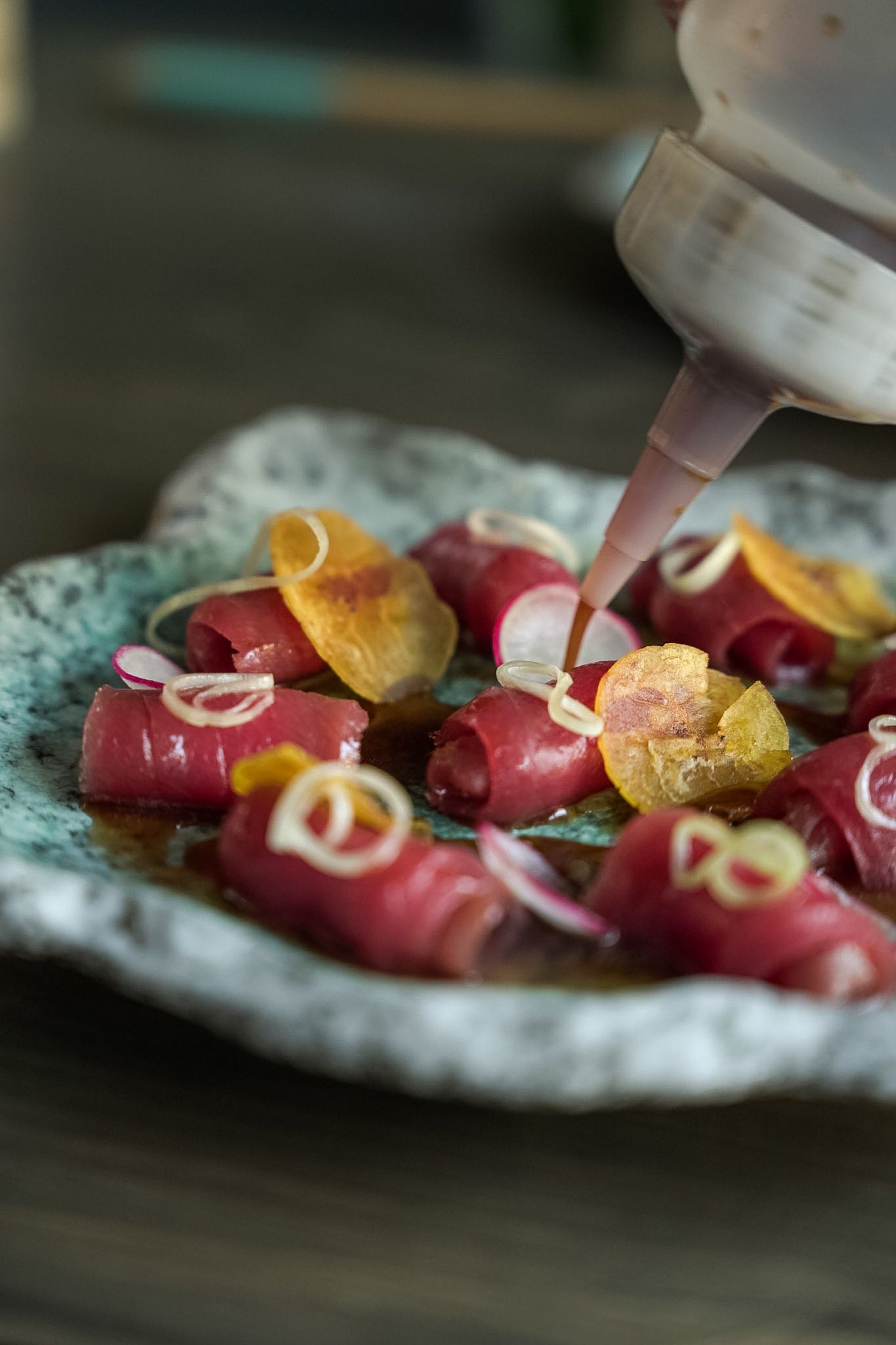 Tuna Tiradito at Santo Sushi
